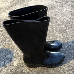 Classic Black Women's Rain Boots-